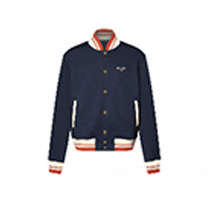 lv louis vuitton embroidered color block baseball jacket